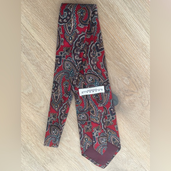 Givenchy Other - VTG Monsieur GIVENCHY Silk Necktie Paisley Pattern Dress Tie multicolor *I19